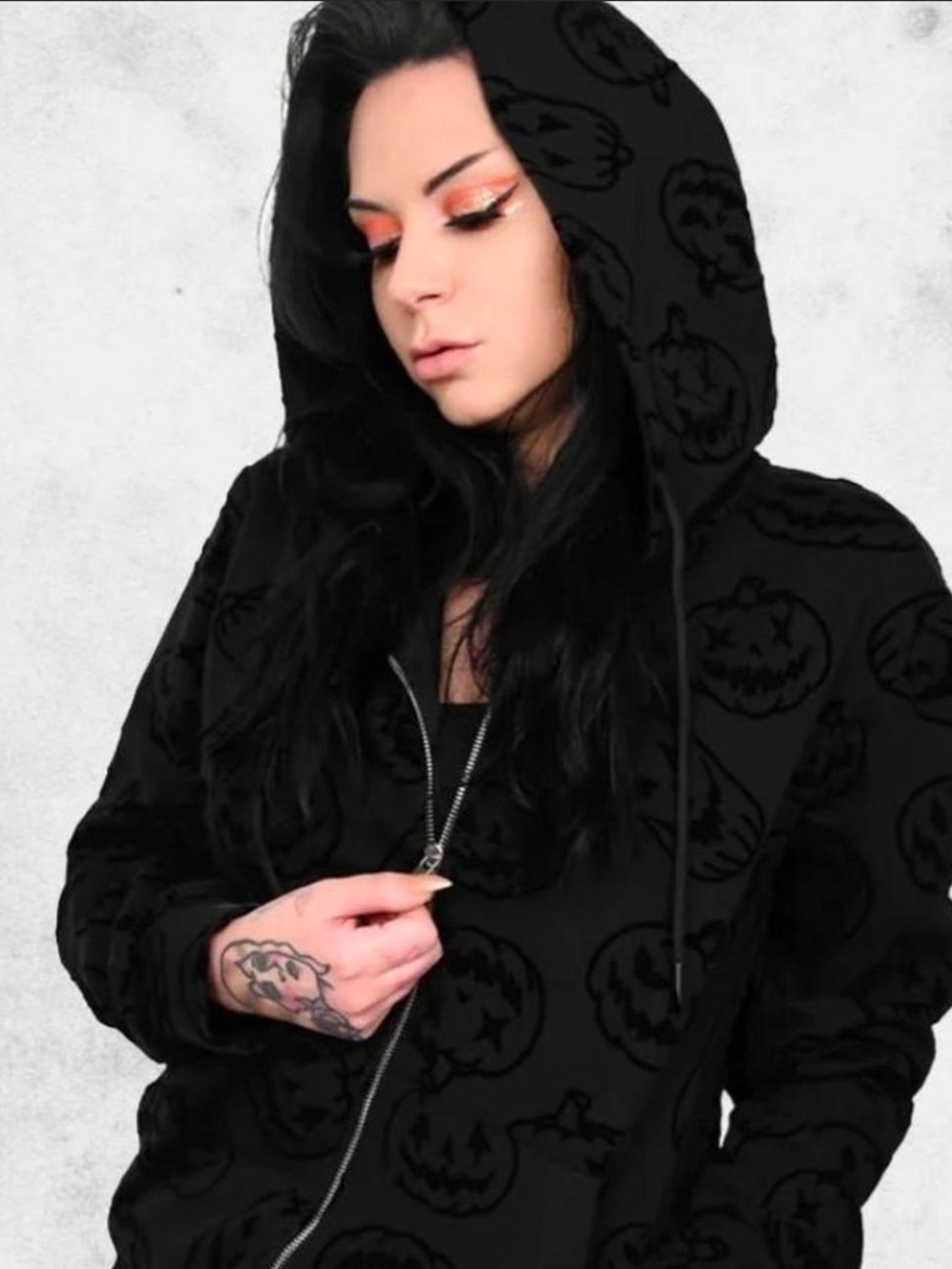 FOXBLOOD HALLOWEEN FOREVER ZIP HOODIE SIZE 3X SOLD OUT DISCONTINUED